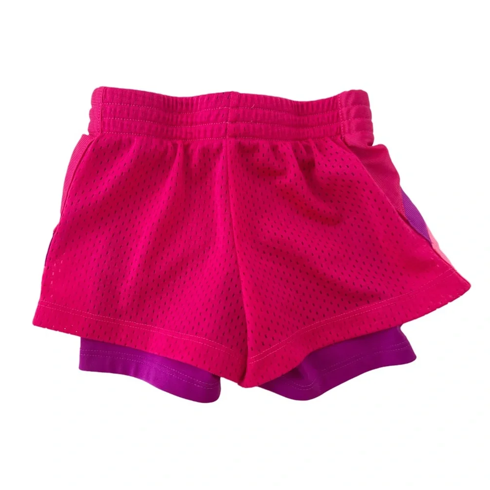 Champion Duo Dry Kids Athletic Shirt & Shorts Set in Purple and Pink | Girls 5T - Picture 7 of 9